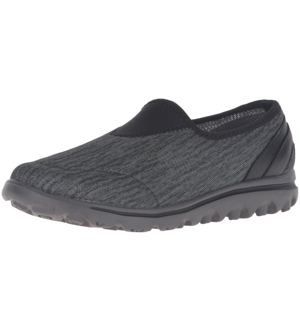 Women's Travelactive Slip-On Oxford - Black/Grey Heather - CS12BZRYJ4L