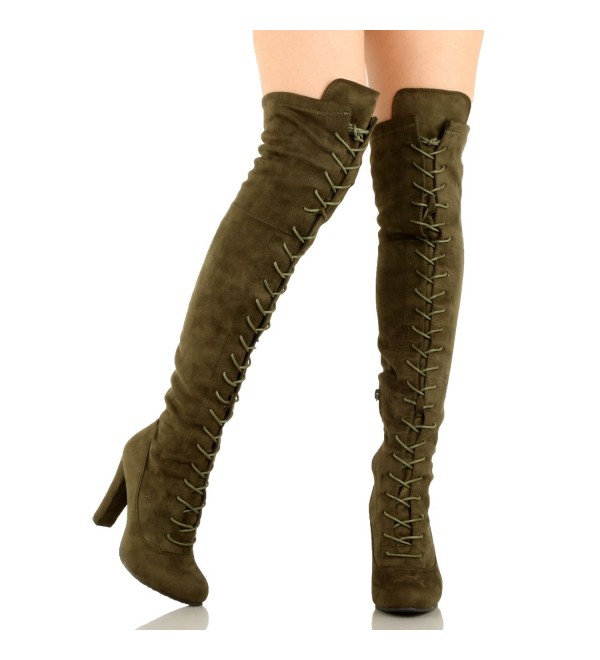 Guilty Shoes Stiletto Slouchy Olivev1