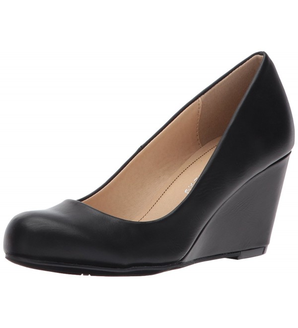 Women's Nima Wedge Pump - Black Smooth - CW1839EUCKN