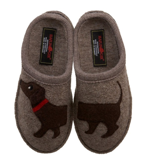 Haflinger Womens Doggy Applique Slipper