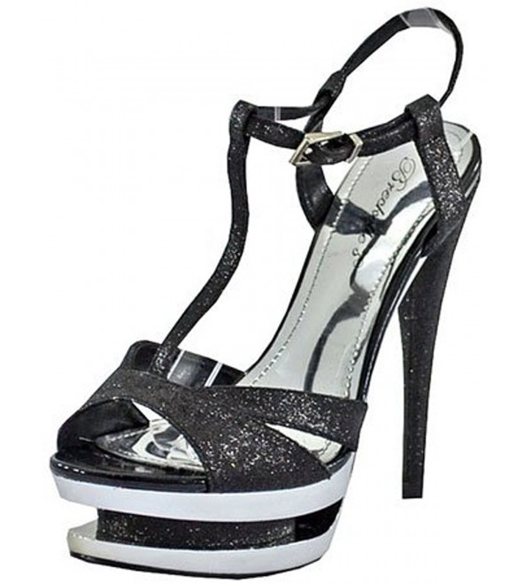 Breckelles Hudson 07 Black Platform Sandals