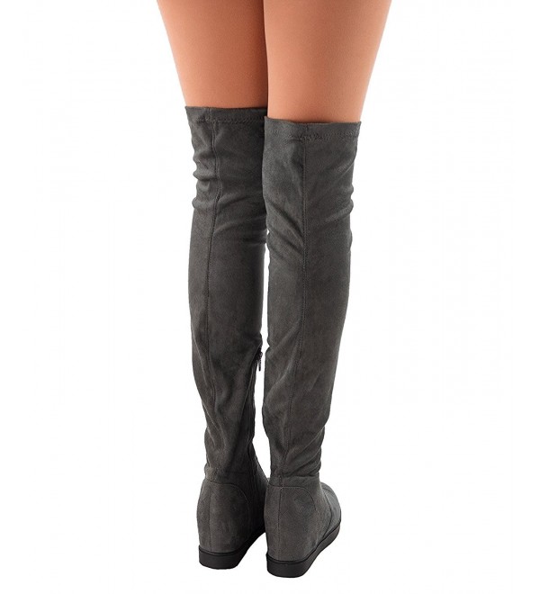 knee high hidden wedge boots