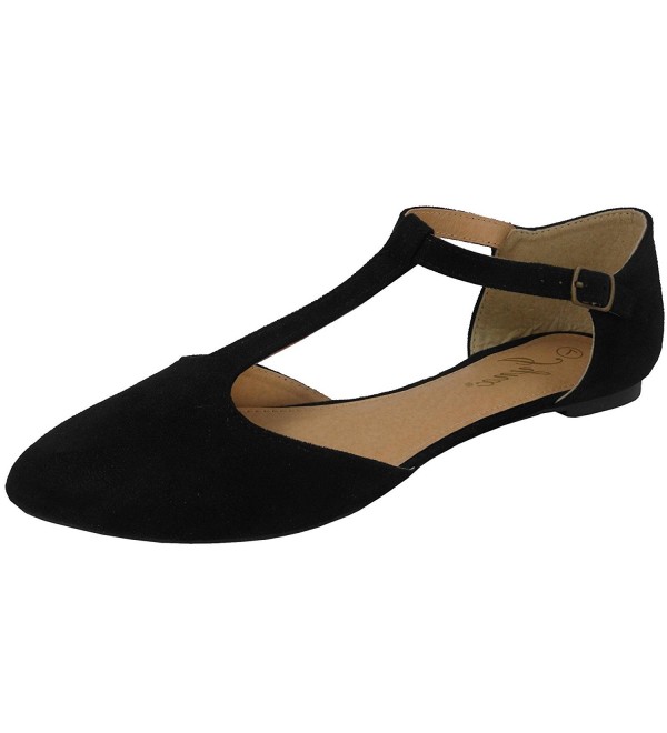 women's t strap mary jane flats