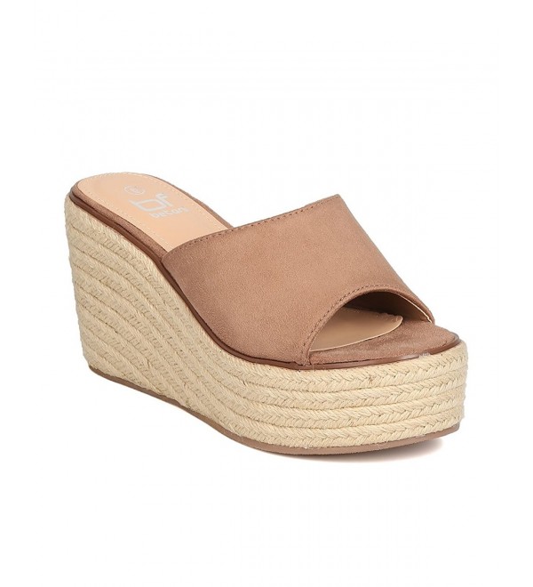 BETANI Women Suede Espadrille Sandal