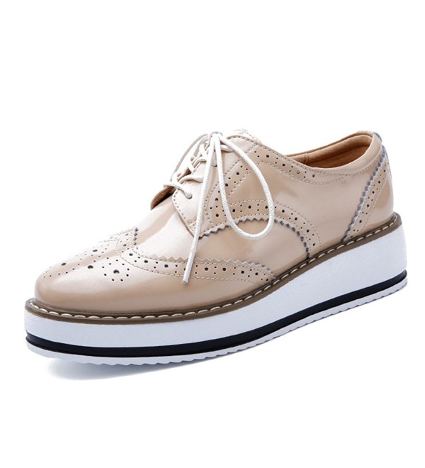 YING LAN Platform Lace Up Wingtips