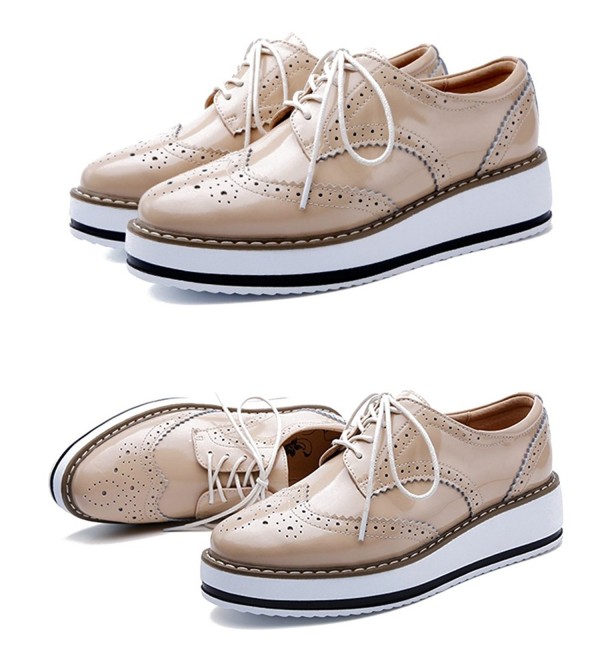 women's platform wingtips