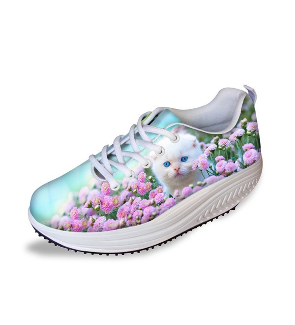 HUGS IDEA Pattern Platform Sneakers