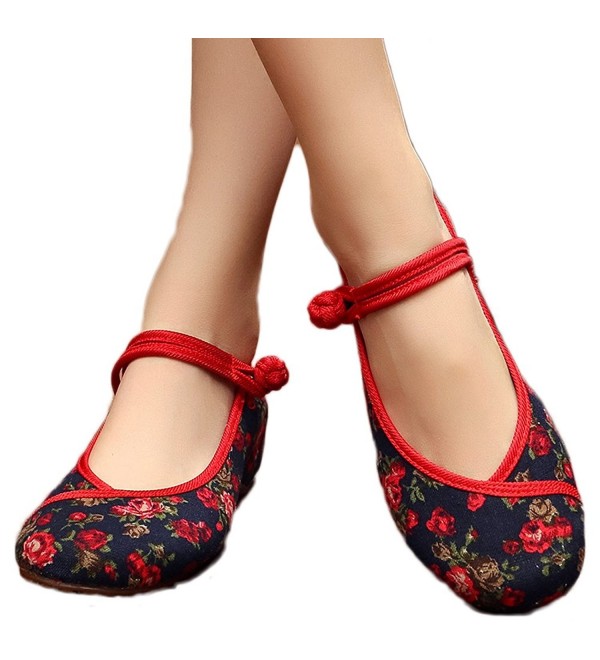 AvaCostume Womens Flower Painting Flats