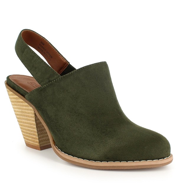 Dolce Womens Slingback Clog Army