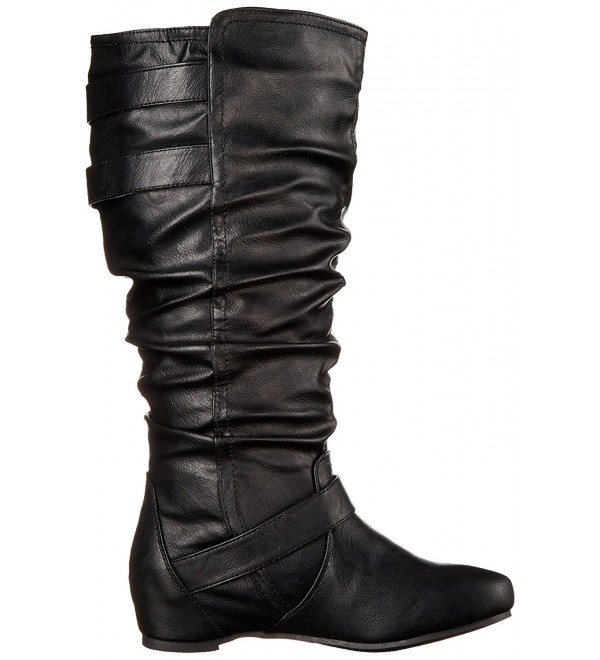 dune black slouch calf boot