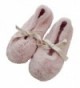 Womens Comfort Fleece Ballerina Slippers