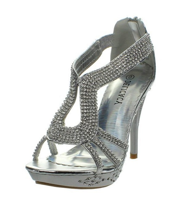 DELICACY 06 Fashion Platform Sandals Silver