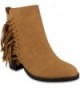 Sugar Womens Bootie Fringe Cognac