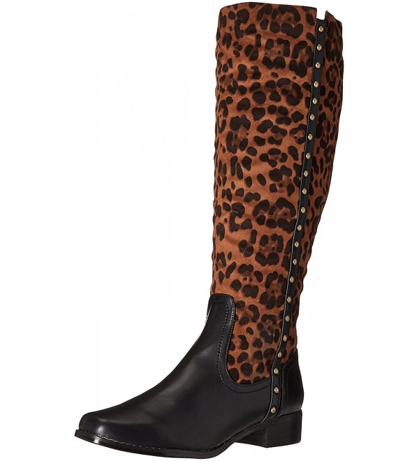 Shoes Women's Mobile Riding Boot - Leopard/Black - CJ12IZKPJ59