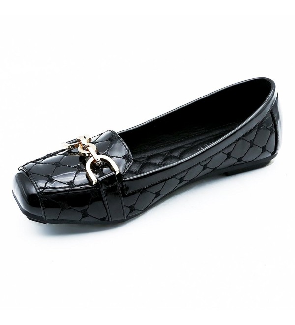 Meeshine Womens Buckle Loafer Casual