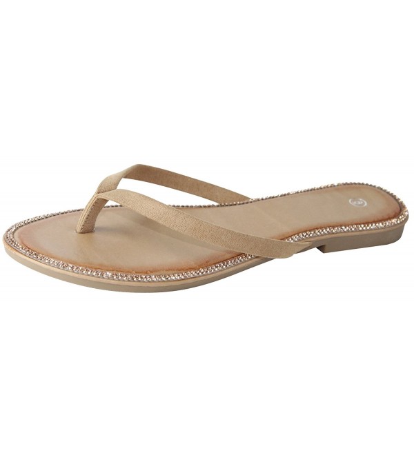 Cambridge Select Crystal Rhinestone Flip Flop