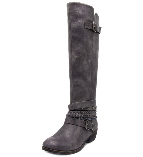 Women's Tia Tall Shaft Riding Boot With Buckle and Woven Wraparounds ...