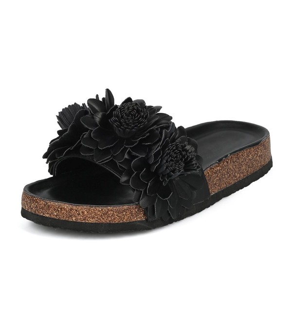 Womens Platform Footbed Non Slip Slipper