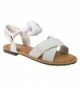 Angelina Womens Leather Grosgrain Sandals