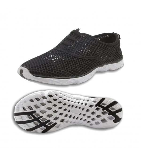 Women's Lightweight Quick Dry Athletic Water Shoes - Black - CJ189N733OO