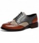 U lite Perforated Lace up Wingtip Brownblue