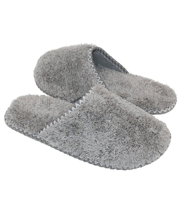 MKY Womens Fleece Memory Slippers