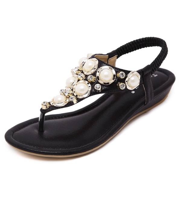 black sparkly sandals flat