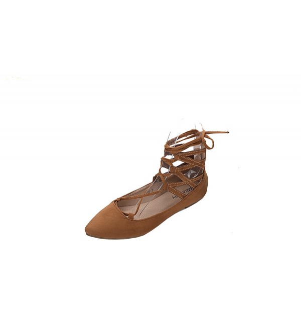 Mila Lady Fashion NewAnkle Shoes CAMEL