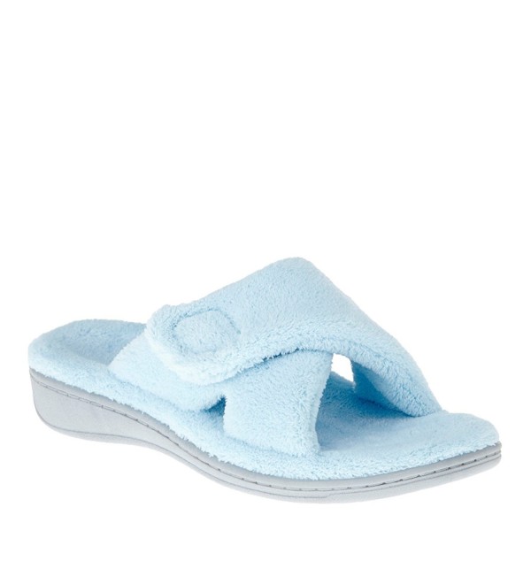 Womens Orthaheel Relax Slipper 9 Light Blue