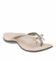 Vionic Womens Toepost Sandal Pewter