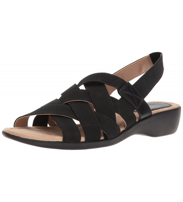 LifeStride Womens Trip Sandal Black