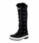 Womens Quilted Knee Winter Boots
