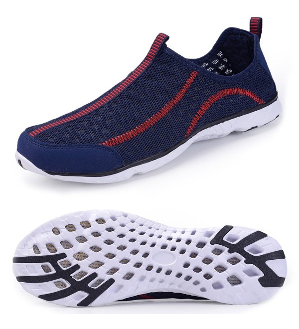 Water Shoes Mens Quick Drying Aqua Shoes Beach Pool Shoes Mesh Slip On ...