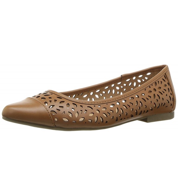 Women's Willis Pointed Toe Flat - Cognac - C012N8245R1