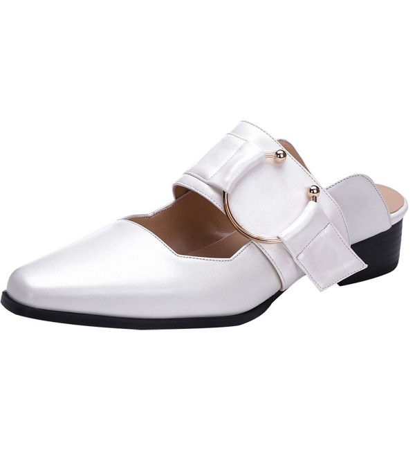 Calaier Womens Camirror Closed Toe Block