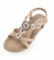 Zicac Bohemia Slingback T Strap Rhinestone