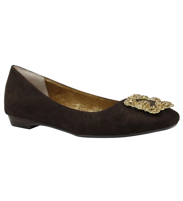 J Renee Womens Dewport Ballet Chocolate