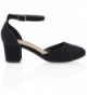 Essex Womens Black Suede Block