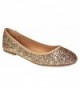 Bamboo Womens Round Ballet Glitter