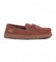 RJs Fuzzies Cowhide Moccasins Chestnut