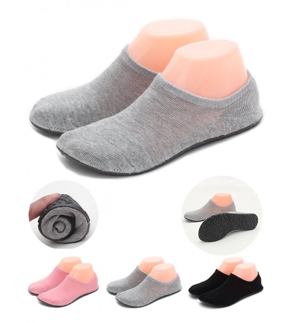 Women Slipper Socks Warm Thick Home Shoes Socks With Soles Rubber ...