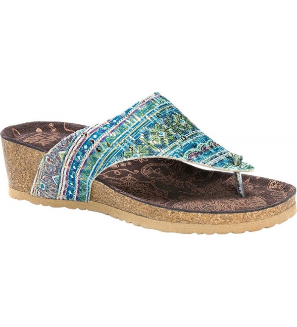 MUK LUKS Womens Sandal Polyester