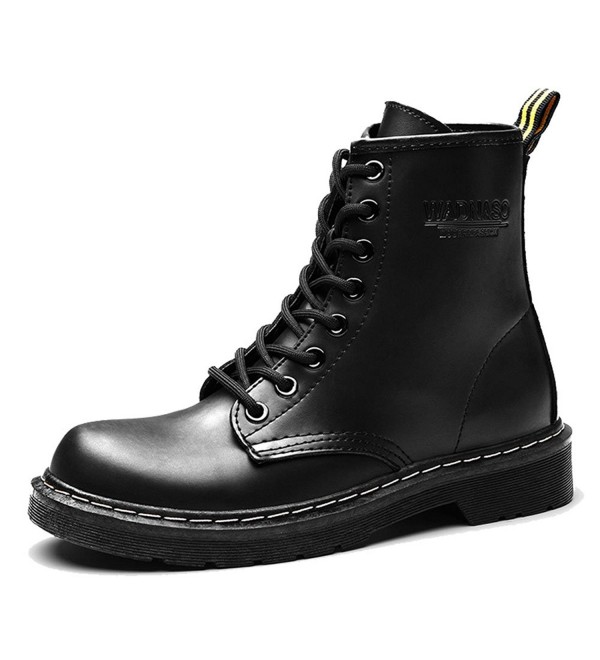 leather combat booties