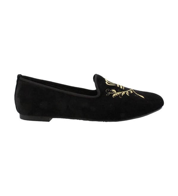 black smoking slippers womens