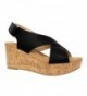 MVE Shoes Womens Velcro Platforms Sandals