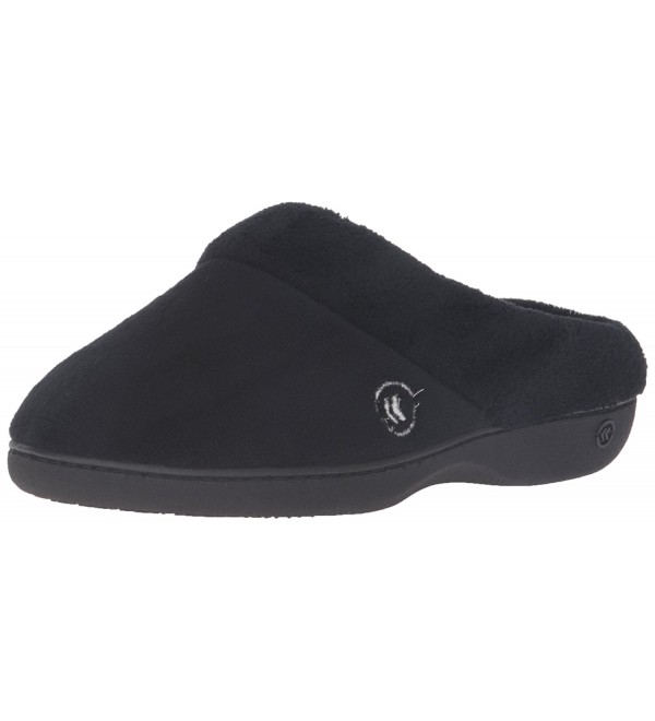 Isotoner Classic Microterry Hoodback Slippers