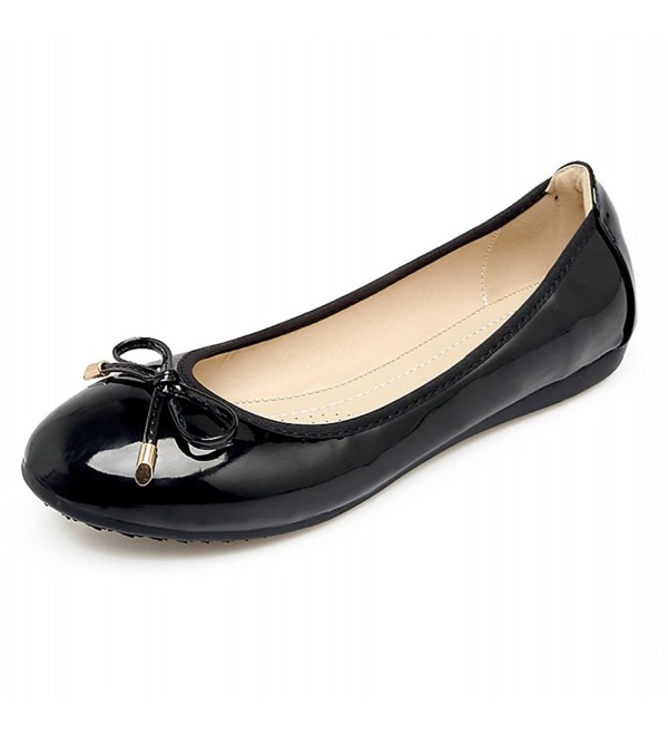 black foldable flats