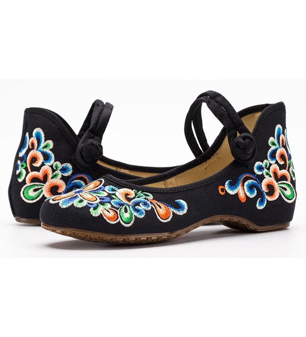 Women's Chinese Embroidery Casual Mary Jane Travel Walking Shoes ...