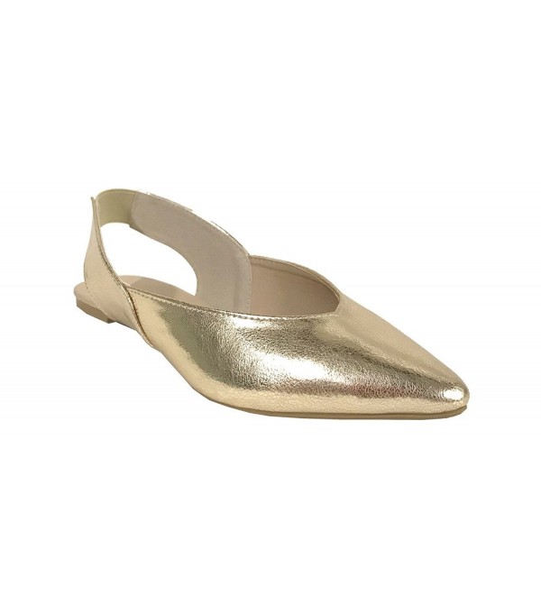 Qupid ZOOM 01 Slingback Crinckle Leatherette