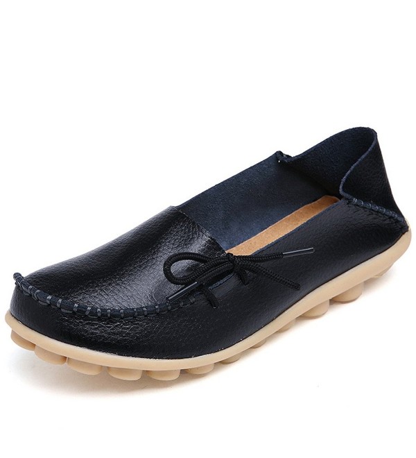 FCKEE Leather Loafers Moccasin Slippers Mmx